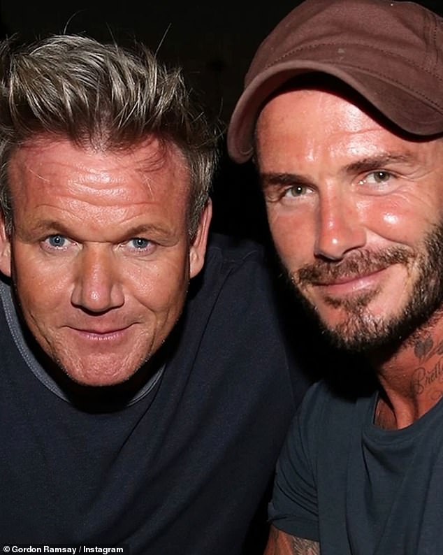 David's close pal Gordon Ramsay shared an array of snaps with the star as he wished him a happy birthday 